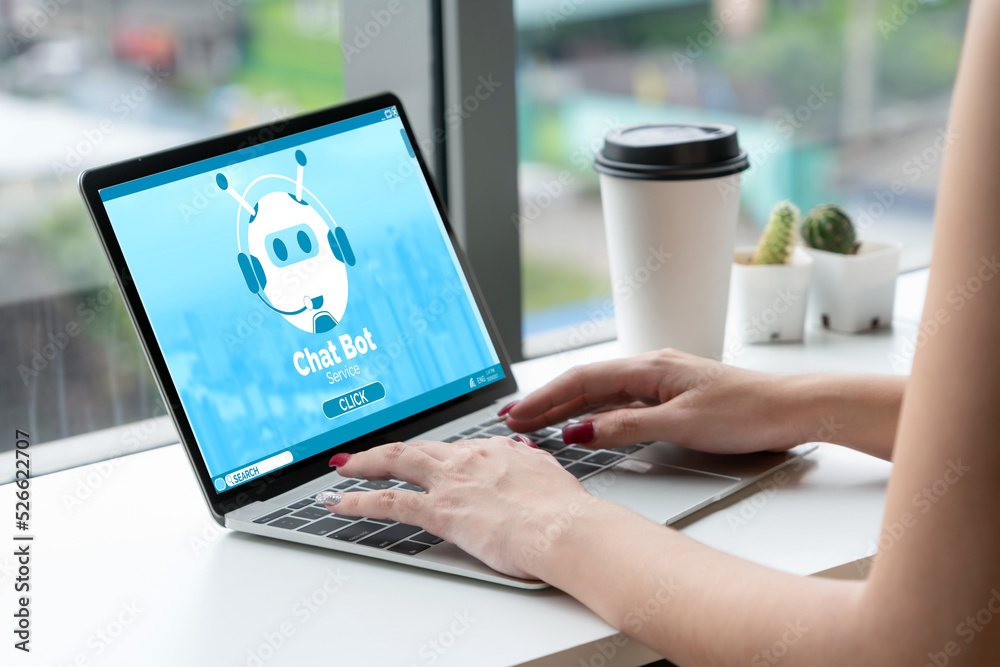 Poster chatbot software application for modish online business that automatically reply to customer questio