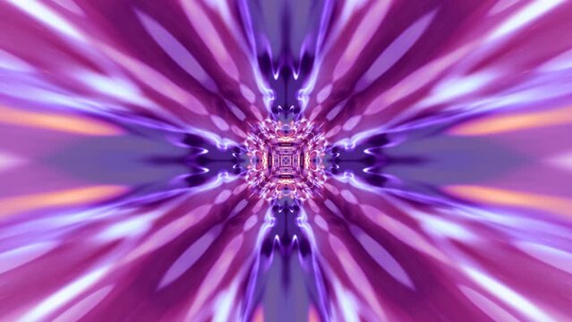 Abstract loop animation with colorful fractal pattern movements