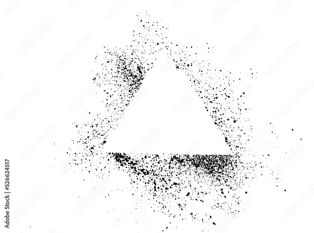 Poster abstract black ink sprayed on a transparent background. square design elements for copy space frame. the grunge paint brush collection for creative design