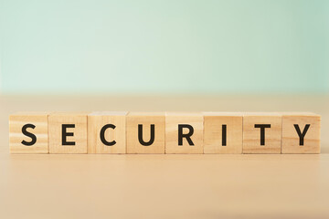 セキュリティ・安全のイメージ｜SECURITYと書かれたブロック
