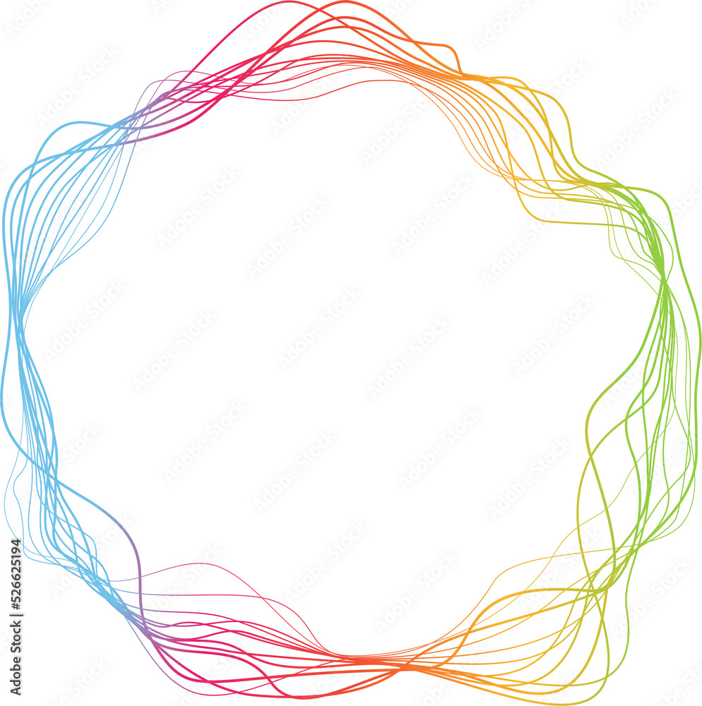 Poster colorful abstract line geometric and wireframe design element