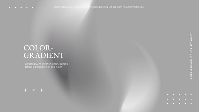 Monochrome blurred background for wallpaper. White gray abstract background. Holographic gradient color
