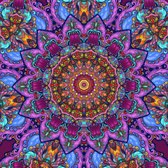 Element and beautiful mandala ornament background for rugs design premium vector