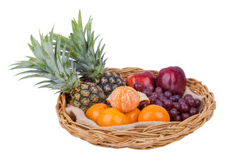 fruit on tray
