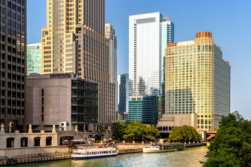 Fototapeta premium Skyscraper towers in Chicago