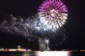 Fireworks over Lake Michigan