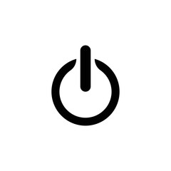 Power icon on white background.