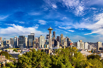 Seattle cityscape and Space Needle