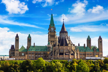 Naklejka premium Canadian Parliament in Ottawa