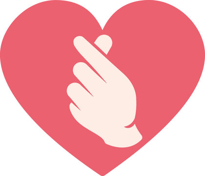 recommend clip art: Clip art of finger heart sign
