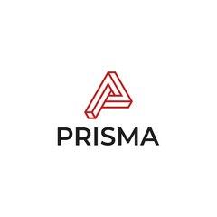This logo is a prismatic letter P logo that has a simple, minimalist, modern, abstract style. suitable for any industry.