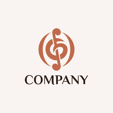 This logo is a combination of the letter G and musical notes. The style of this logo is simple, minimalist, modern, abstract. This logo is suitable for music orchestra.
