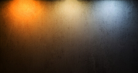 color temperature on old wall - obrazy, fototapety, plakaty