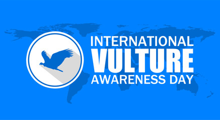 International Vulture Awareness Day vector illustration. Suitable for Poster, Banners, campaign and greeting card. 
