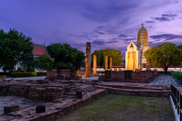 Standing Buddha image  the landmark in Phitsanulok Province, Thailand