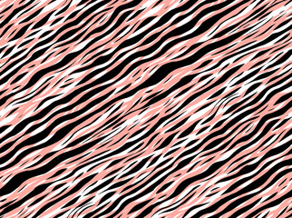 Seamless slanting pattern. Wave print.