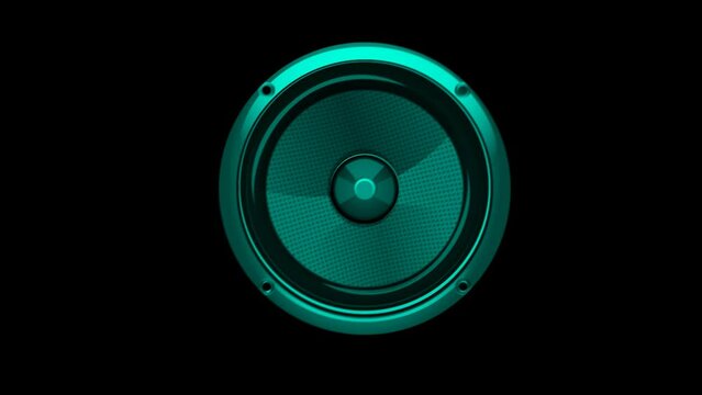 An animation of a speaker pumping with a transparent background. Quicktime MOV - animation. Great asset for anything with music or bumping.
