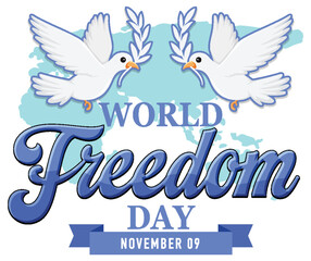 World Freedom Day Logo Design