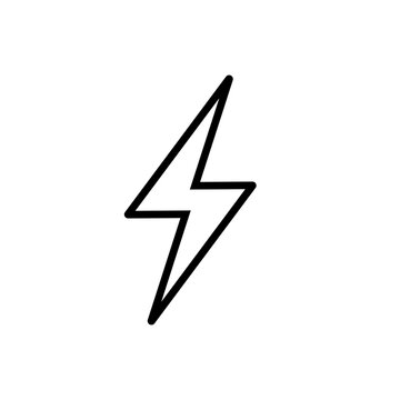 lightning icon design. energy resource illustration