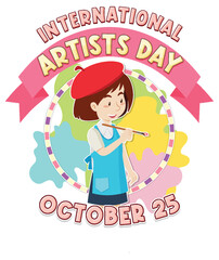 International Artists Day Banner Design