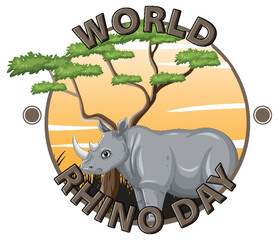 World Rhino Day Banner Design