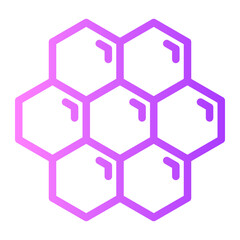 bee hive gradient icon