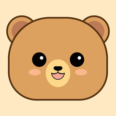 Emoticon Faces Bear Kawaii Cute