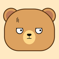 Emoticon Faces Bear Kawaii Cute