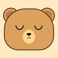Emoticon Faces Bear Kawaii Cute