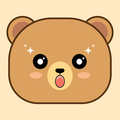 Emoticon Faces Bear Kawaii Cute