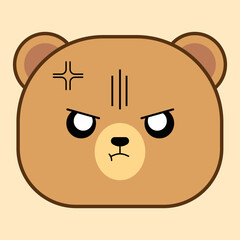 Emoticon Faces Bear Kawaii Cute