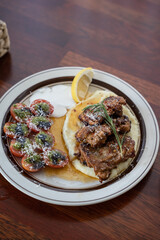 lamb chops with potatoes