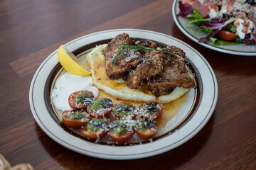 lamb chops with potatoes