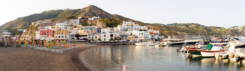 panorama of sant'angelo in ischia