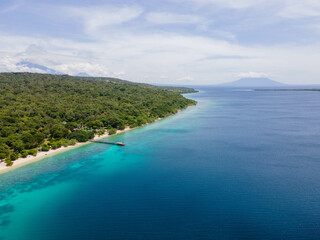 Fototapeta na wymiar Drone View West Bali National Park