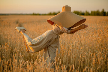 a girl in a wheat field