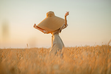 a girl in a wheat field