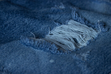 close up of blue jeans