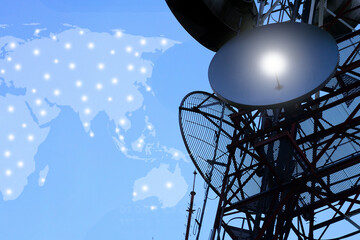 telecommunication mast TV antennas wireless technology
