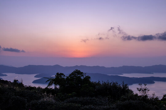World Natural Heritage Site in Japan. A view of the sea of Amami Oshima Island