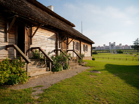 BREST, BELARUS - AUG 14, 2022: Tadeusz Kosciuszko's estate is an architectural monument of the 19th century.