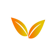Obraz premium leaf icon ilustration vector