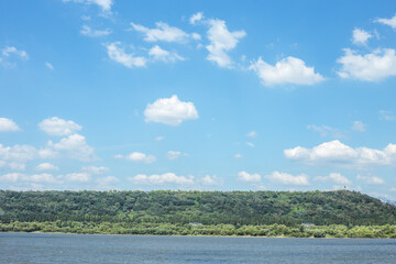 clouds over the lake