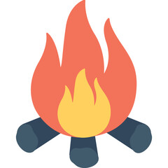 Campfire Vector Icon
