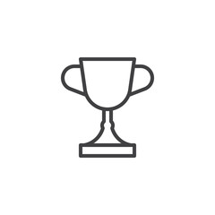 Trophy cup line icon