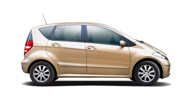 Mercedes-Benz A180, side view isolated on white background, 6 January 2013, Thessaloniki, Greece
