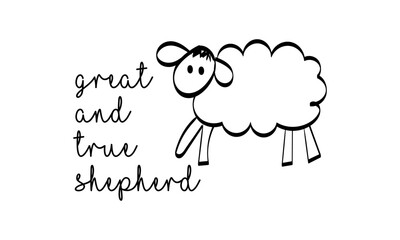 Christian Faith, Typography for print or use as poster, card, flyer or T Shirt