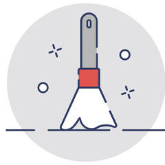 Broom Vector Icon