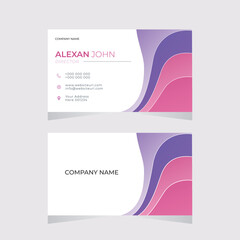 Naklejka premium business card template, corporate business card, visiting card, company Identity, job card