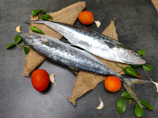 Fresh Seer Fish,King Fish decorated with herbs